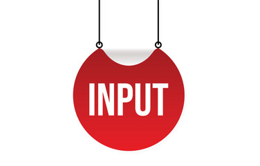 Vector illustration modern Input banner, Isolated web element.