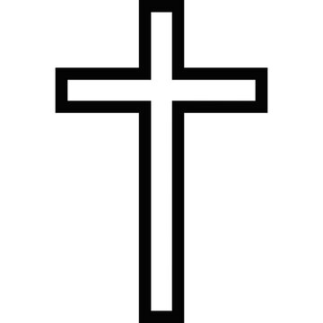 recommend clip art: Religion symbol. christian cross vector symbol flat and outline style. Cross symbols. Crucifix. Jesus Christian goddess 