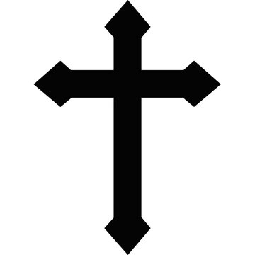 recommend clip art: Religion symbol. christian cross vector symbol flat and outline style. Cross symbols. Crucifix. Jesus Christian goddess 