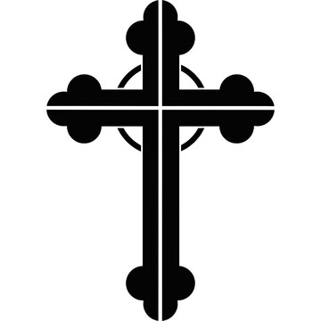 recommend clip art: Religion symbol. christian cross vector symbol flat and outline style. Cross symbols. Crucifix. Jesus Christian goddess 