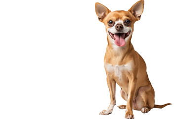 a dog with its tongue out