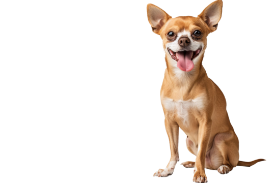 a dog with its tongue out