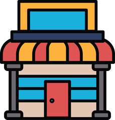 A black and white drawing of a building with a large archway