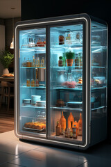 IoT-Enabled Kitchen: A kitchen equipped with smart appliances, like a refrigerator with inventory tracking and a smart oven.