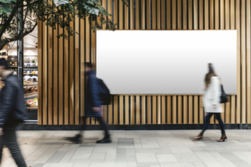 PNG grocery store sign mockup, transparent design