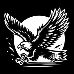 eagle tattoo vector