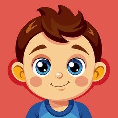 Obraz premium cute little smiling big clear eyes baby baby