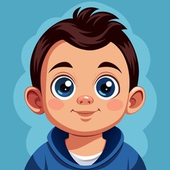 Obraz premium cute little smiling big clear eyes baby baby