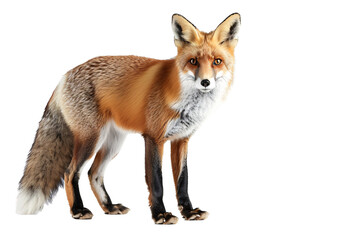 Fototapeta premium a fox standing on a white background