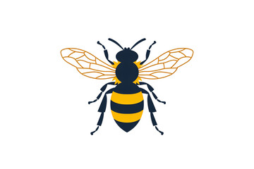 a bee with wings and wings