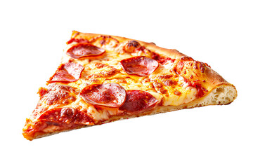 a slice of pepperoni pizza