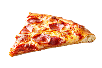 a slice of pepperoni pizza