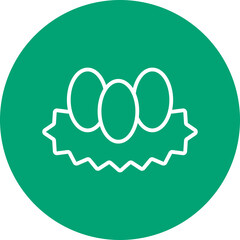 Nest line circle icon