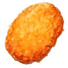 floating Hash brown, PNG image