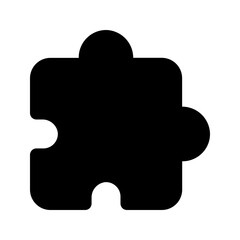 puzzle glyph icon
