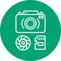 Tool line circle icon