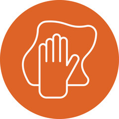 Obraz premium Cleaner line circle icon