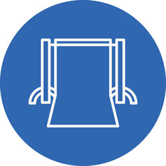 Backdrop line circle icon