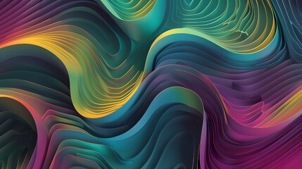 Fototapeta premium abstract colorful background with waves