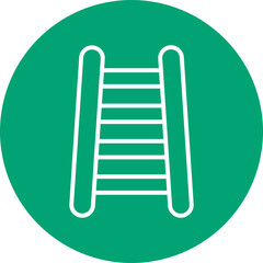 Ladder line circle icon