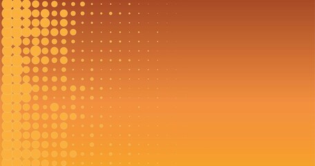 abstract orange background with dots