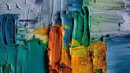 Fragment of multicolored texture painting Abstract art background Wallpaper