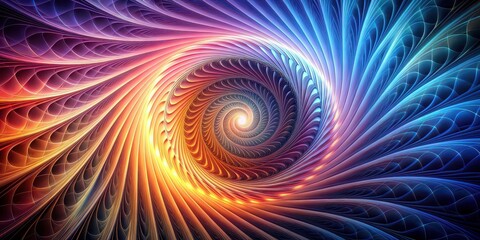 Abstract background featuring a mesmerizing spiral design , abstract, background, spiral, pattern, curves, swirl, digital