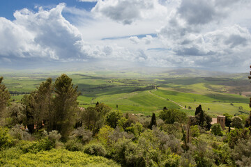 Przepiękny krajobraz toskańskich pól © Ciupek