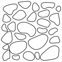 Stone path vector icon. . Isolated on a white  background. vector illustration. EPS 10