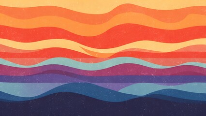 Retro gradient background with grain texture Wallpaper