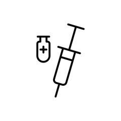 vaccine line icon