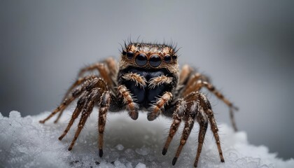 close-up image of a Himalayan jumping spider