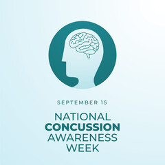 vector graphic of National Concussion Awareness Day ideal for National Concussion Awareness Day celebration.