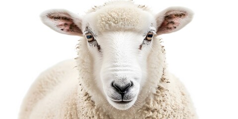 Obraz premium front view of the sheep's face