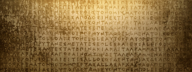 Ancient Greek text. Ancient Greek is the language of the empire of Alexander and the kingdom of the...