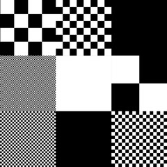 Seamless Glitch Checker Tile Pattern. Perfect for apparel, textiles, backgrounds, ux etc.