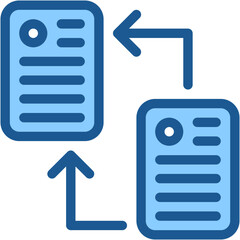 Vector Icon File Sharing, Data Transfer, Files, Paper, Sharing