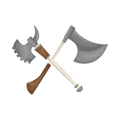 Illustration of crossed axe 