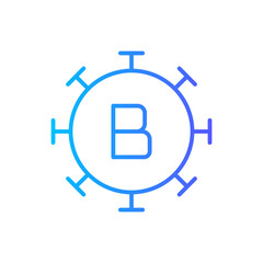 hepatitis b gradient icon © wahyu