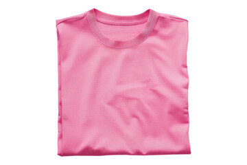 Pink t shirt isolated on transparent background