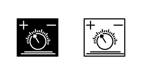Temperature Knob Vector Icon