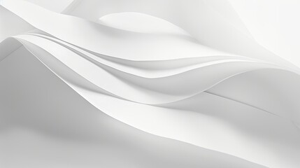 Abstract White Curves Design