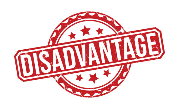 Disadvantage rubber stamp on white background. Disadvantage Stamp.