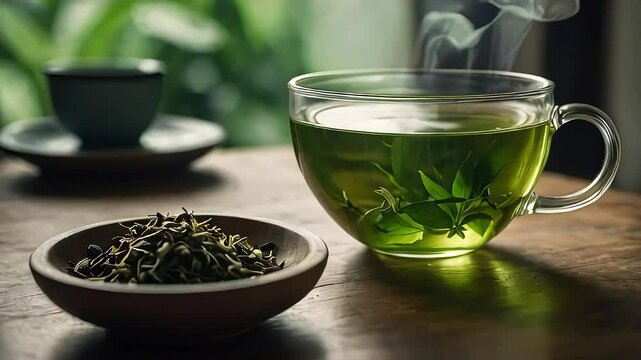 cup of green tea