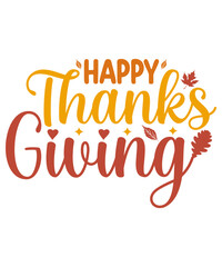 Happy Thanksgiving T-shirt Design, Fall T-shirt, Pumpkin T-shirt Design, Thanksgiving Design