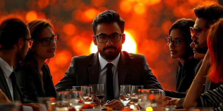 Corporate business team and manager in a meeting