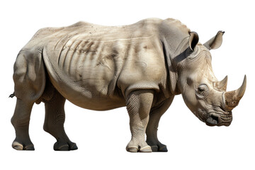 Fototapeta premium Rhino isolated on transparent background