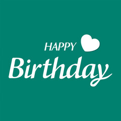 Happy Birthday typography design vector. Beautiful greeting card scratched calligraphy white text word. Handwritten modern brush lettering colourfull background isolated vector