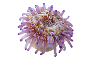 Sea anemone isolated on transparent background