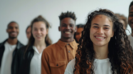 Fototapeta premium Group of students. 